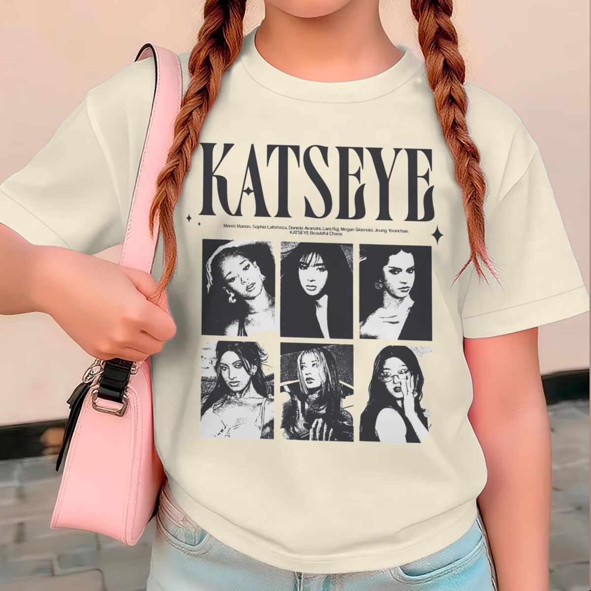 Baby Clothing For Sale - KATSEYE Print Summer Tops Girls Y2K