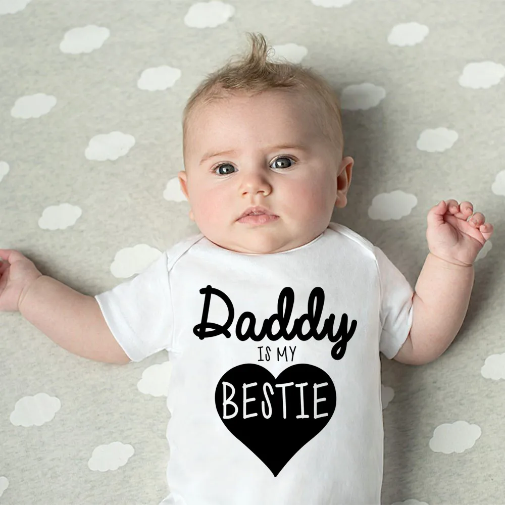 Daddy Is My Bestie Cute Baby B - đánh giá và giá Baby Clothing Gender Neutral
