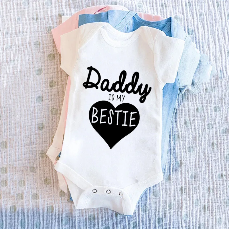 Daddy Is My Bestie Cute Baby B - đánh giá và giá Baby Clothing Gender Neutral