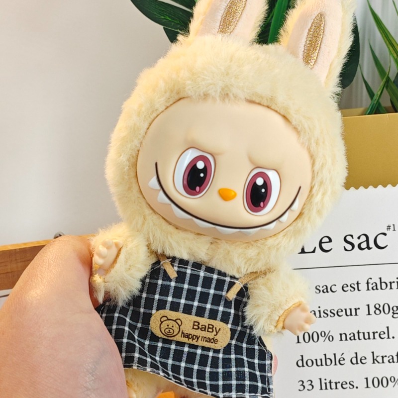 For 17cm Labubu plush toy kitc - đánh giá và giá Baby Clothing Model