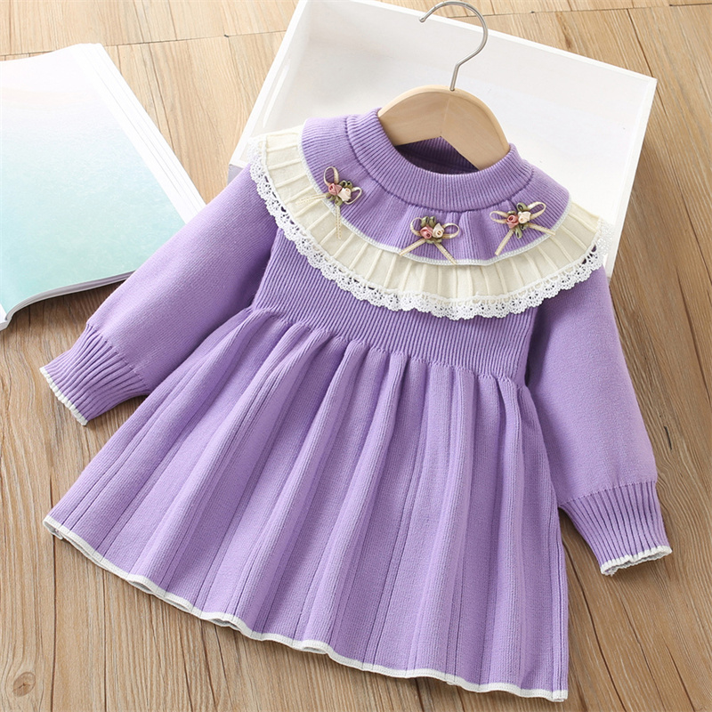 Baby Girls' Knitted Dress Chil - đánh giá và giá Baby Clothing Jumper