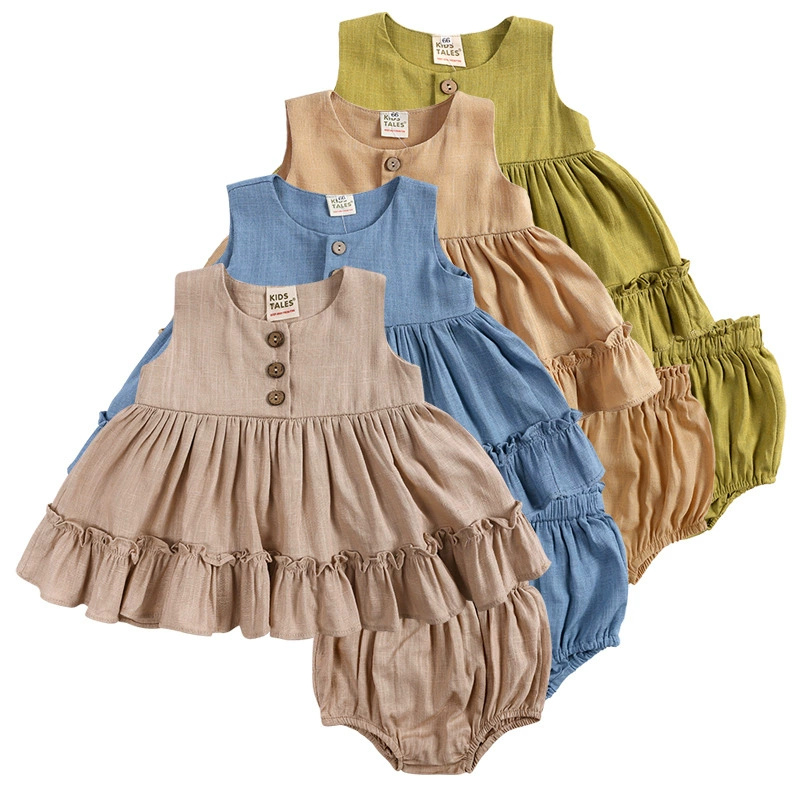 Cotton Linen Baby Girls Clothe - đánh giá và giá Baby Clothing Layers