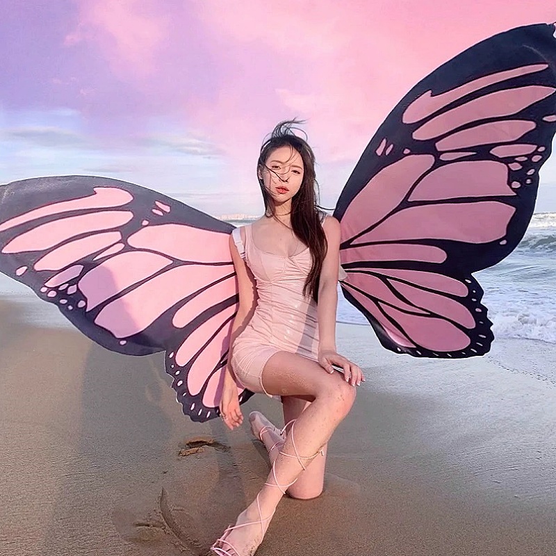 Cosplay Pink Butterfly Wings B - đánh giá và giá Baby Clothing Model