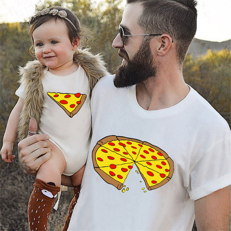 Funny Pizza Print Father Mothe - đánh giá và giá Baby Clothing For Sale